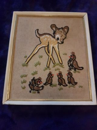 Vintage Hand Stitched Wall Hanging