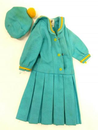 1969 Barbie Sea Worthy 1872 Outfit Dress And Beret Hat