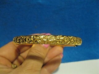 Antique Victorian Gold Filled Bangle Bracelet L.  S.  & Co.