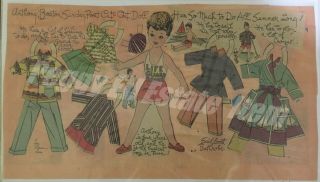 3 LUCY ELEANOR LEARY NEWSPAPER PAPER DOLLS UNCUT BOSTON SUNDAY POST 4