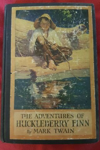 Antique/vintage 1923 The Adventures Of Huckleberry Finn By Mark Twain Hardback