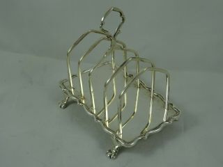 Quality Solid Silver Toast Rack,  1910,  173gm