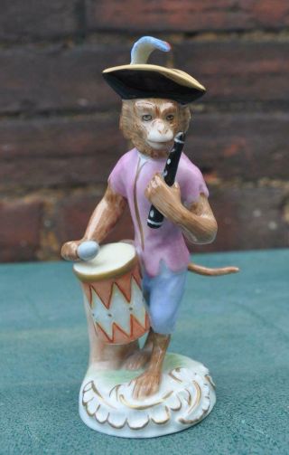 Antique Von Schierholz Monkey Band " The Drummer " Musician Figure