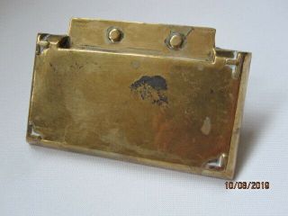 Art Deco brass terrier dog calling card tray or pin / studs dish 5