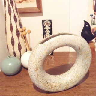 Vintage Modern Donuts Vase Japan Ikebana /Lagardo Tackett Sottsass Space age 7