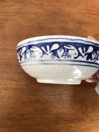 Antique Dedham Pottery Bowl Rabbit Pattern