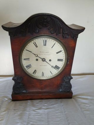 Quality English Rosewood Double Fusee Bracket Clock