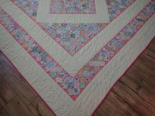 THE MOST PRINTS Boston Commons Vintage 30s Large QUILT 91x89 