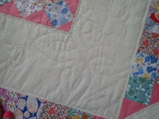 THE MOST PRINTS Boston Commons Vintage 30s Large QUILT 91x89 