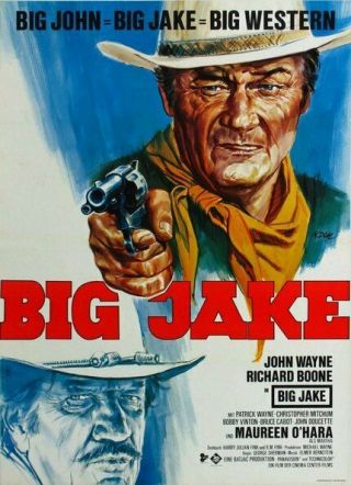 Big Jake,  John Wayne - Western Cowboy Movie Vintage Poster 24x36