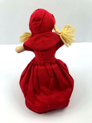 Vintage Topsy Turvy LITTLE RED RIDING HOOD WOLF Flip Reverse Doll Rag 3 in 1 2