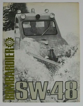 Bombardier Sw - 48 Snowmobile 1970 Dealer Brochure - English - Canada