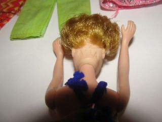 Vintage Dawn and Her Friends Doll Case,  4 Dolls Gary,  Rock Flowers - Clothes Wig 5
