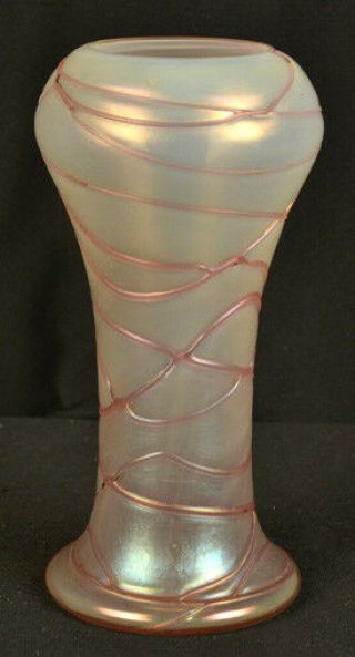 Antique Bohemian Irridescent Art Glass Vase Loetz Kralik Pallme Konig ? Unsigned