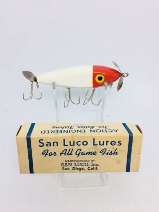 Vintage San Luco Inc.  Ca Two Timer Injured Minnow Fishing Lure