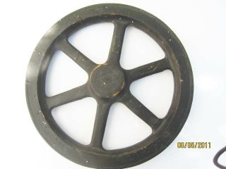 Antique F.  W,  Co.  Wood Foundry Pattern For 13.  5 " Industrial Wheel With Spokes