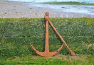 boat anchor fisherman ' s anchor traditional iron anchor 54.  5 cm / 8.  4 kg 2