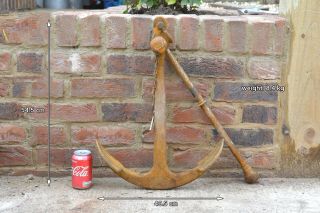 boat anchor fisherman ' s anchor traditional iron anchor 54.  5 cm / 8.  4 kg 6