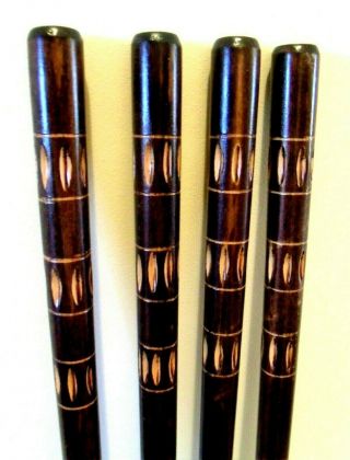 Carved Shaft For Walking Stick Making Brown Beech Wood Parts Accessory Cane