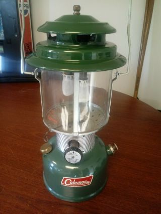 Vintage Coleman 220f Double Mantle Lantern Dated 8/69 August 1969 Red Letter