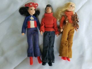 6 Vintage 1971 Hasbro World Of Love Dolls