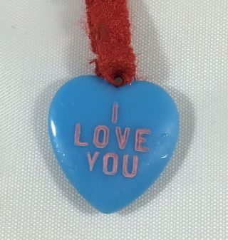 Vintage Vogue Blue Valentine " I Love You " Heart For Ginny 