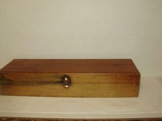 Vintage Dove Tail Wooden Box With 32 Industrial Engineering Plexi Glass Templet