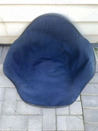 Eames Arm Shell Upholstery Fabric In Dark Blue - Fiberglass Chair Herman Miller