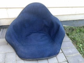 Eames Arm Shell Upholstery Fabric In Dark Blue - Fiberglass Chair Herman Miller 2