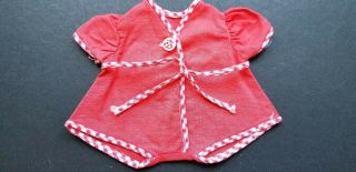 Vintage 1950,  S Arranbee Factory Made Romper Red With Red/wht Check Trim