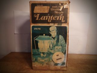 Vintage Coleman 275 Lantern No Handle Or Top Or Fuel Cap W/box,  Manuel,  Mantles