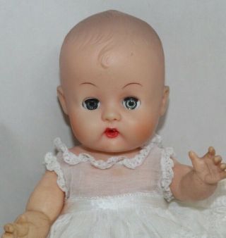 Vintage Vogue Ginnette Doll Sleep Eyes White Lace Dress Tagged