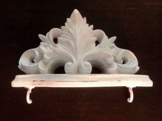 Shabby Ornate Bed Crown Vintage Style
