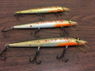 3 VINTAGE SMITHWICK ROGUE Unknown Color RATTLING FISHING LURE Suspending Bass 3