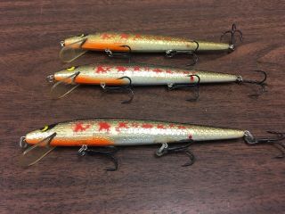 3 VINTAGE SMITHWICK ROGUE Unknown Color RATTLING FISHING LURE Suspending Bass 4