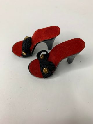 Madame Alexander Cissy Miss Revlon Vintage Heels Shoes Black/Red 5