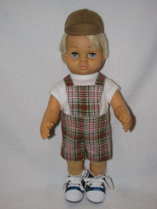 Vintage Mattel Blonde Hair Tiny Chatty Baby Brother Doll