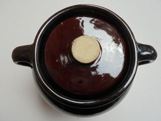 Antique Vintage Red Wing Stoneware Advertising Bean Pot Paul Deis Onaka S Dakota 6