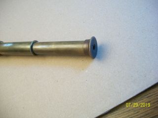 Vintage Brass/Copper/Leather Telescope,  Made In France 4