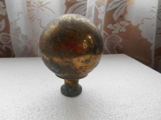 Victorian Salvaged Reclaimed 2.  3/4 Brass Bed Knob,  Finial
