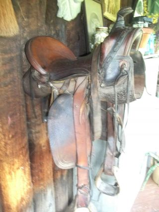 Antique Western Saddle,  Great For Decor