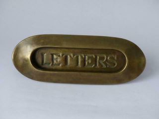 Antique Brass Letter Box Plate,  Antique Door Furniture,  Architectural Antiques
