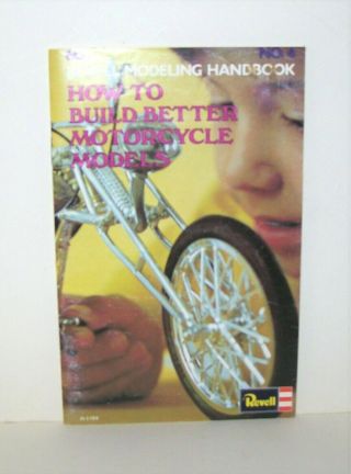 Vtg 1973 Revell Modeling Handbook How To Build Better Motorcycles 4 Closeout