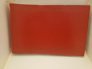 Vintage Photo Album 1970s With Extra Pages Bright Red.  Holds 3.  5x5.  5 Photos