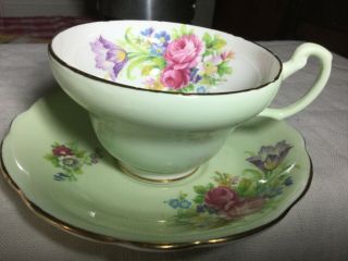 Eb Foley Bone China Cup And Saucer England Foley Tulip Pattern