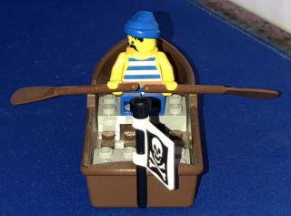 Lego 6285 Black Seas Barracuda Pirate Ship Replacement Parts Rowboat,  Minifig 3