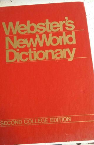 Vintage Webster’s World Dictionary 1970 