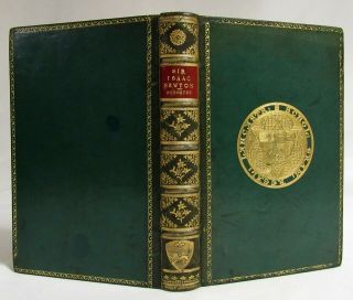 Antique The Life Of Sir Isaac Newton Brewster Fine Leather Prize Binding Science