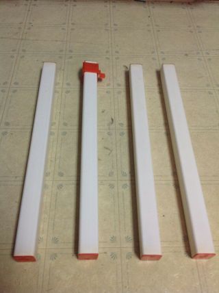Vtg 1979 Barbie A Frame Dream House Replacement White Posts Columns Wow
