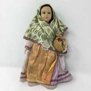 Vintage Magis Roma 11 " Doll Made In Italy Savona Liguria Vintage 1960 